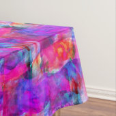 Kunstrosa, Blau, roter Beschaffenheitshintergrund Tischdecke (Beispiel)