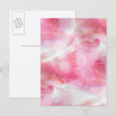 Kunstroter Avantgarde-Hintergrundfarbe Postkarte (Vorne/Hinten)