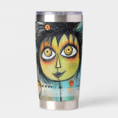 Kunstsammlerin 3 thermobecher (Rückseite)