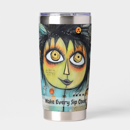 Kunstsammlerin 3 thermobecher (Vorderseite)