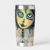 Kunstsammlerin 5 thermobecher (Rückseite)