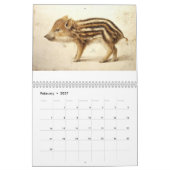 KUNSTSAMMLUNG/Tierzeichnungen 2017 Kalender (Feb 2027)