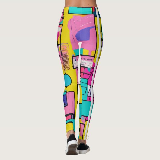 Kunstsammlung von Pop Leggings (Rückseite)