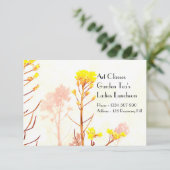 Kunstschätze Ladys Luncheon Garden Tea Einladung (Stehend Vorderseite)