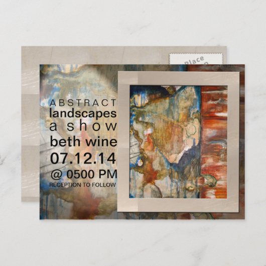 Kunstschau Postkarte (Vorne/Hinten)