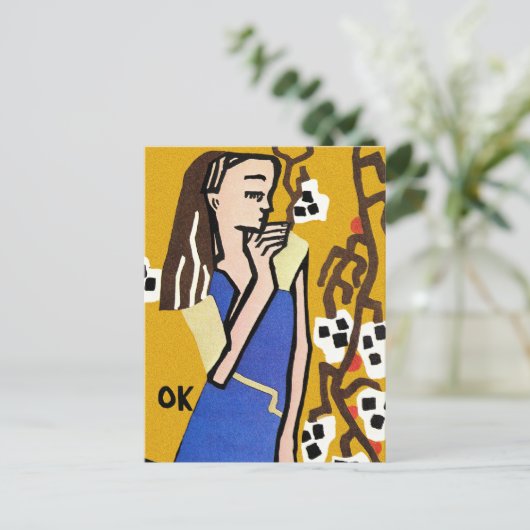 Kunstschau Wien Kunst von Kokoschka Postkarte (Stehend Vorderseite)