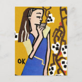 Kunstschau Wien Kunst von Kokoschka Postkarte (Vorderseite)