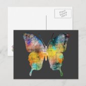 Kunstschmetterling Postkarte (Vorne/Hinten)