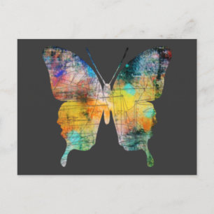 Kunstschmetterling Postkarte