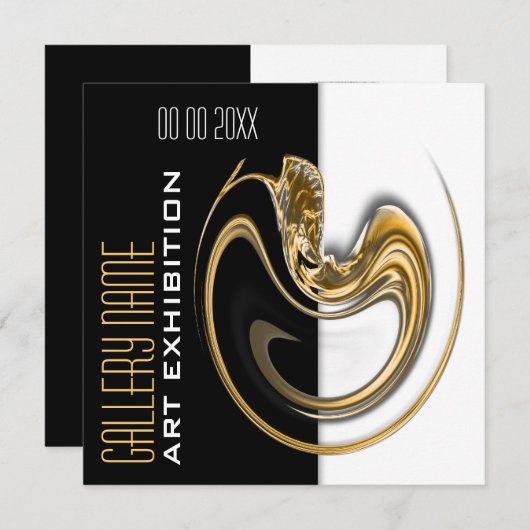 Kunstschmuck Ausstellung Galerie CUSTOMIZE Einladung (Vorne/Hinten)