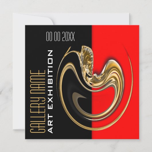 Kunstschmuckshow-Ausstellungsgalerie FERTIGEN Einladung (Vorderseite)