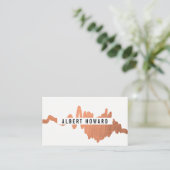 Kunstschrift Visitenkarte (Stehend Vorderseite)