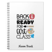 Kunstschule personalisiertes Geschenk Notebook Notizblock (Vorderseite)