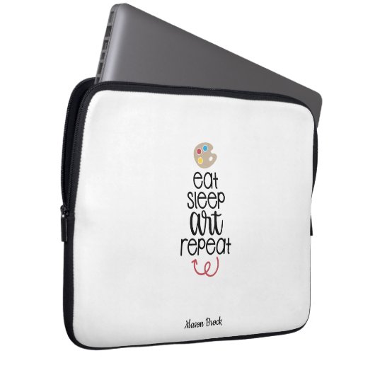 Kunstschüler personalisiertes Schulgeschenk Laptopschutzhülle (Vorne Rechts)