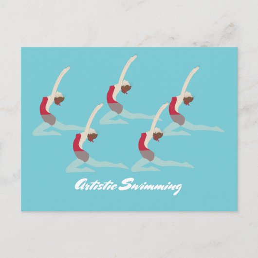 Kunstschwimmen Postkarte (Vorderseite)