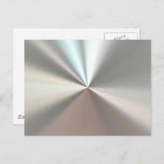 Kunstsilbermetall Postkarte (Vorne/Hinten)