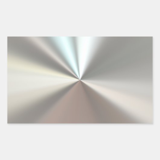Kunstsilbermetall Rechteckiger Aufkleber (Vorderseite)