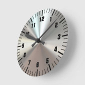 Kunstsilbermetall Runde Wanduhr (Winkel)