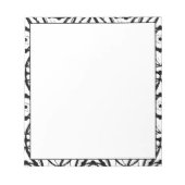 Kunstskizze Schwarz & Weiß Notizblock (Vorderseite)