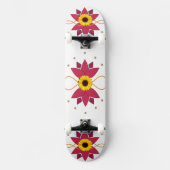 Kunstsonnenblume Skateboard (Vorderseite)