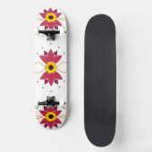 Kunstsonnenblume Skateboard (Vorderseite)