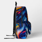 KUNSTSPATTER BEDRUCKTER RUCKSACK (Links)