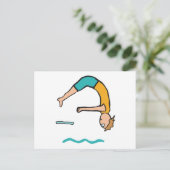 Kunstspringen Postkarte (Stehend Vorderseite)