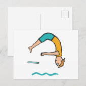 Kunstspringen Postkarte (Vorne/Hinten)