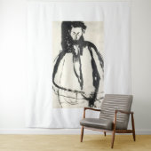 Kunststil von Amedeo Modigliani Wandteppich (Beispiel)