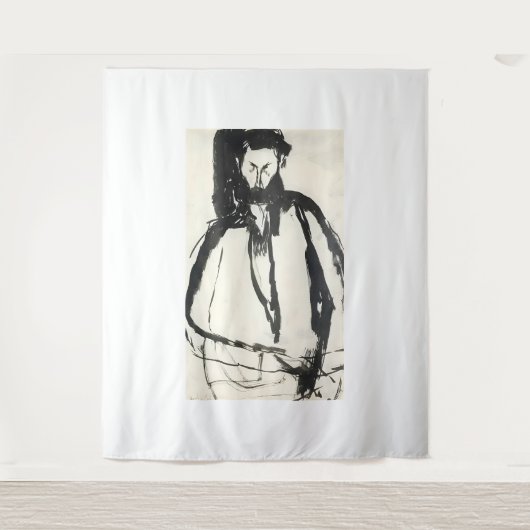 Kunststil von Amedeo Modigliani Wandteppich (Vorderseite)