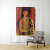 Kunststil von Amedeo Modigliani Wandteppich (Beispiel)