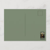 Kunststil Wellness-Tag Postkarte (Rückseite)