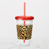 Kunststoff-Cup für Blumen und Tiger Acryltrinkbecher (Rechts)