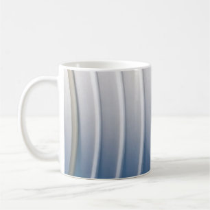Kunststoffbehälter, blau und weiß kaffeetasse