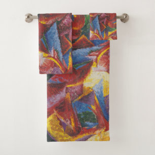 Kunststoffe eines Pferdes - Umberto Boccioni Badhandtuch Set