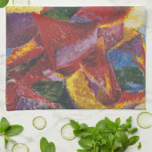 Kunststoffe eines Pferdes - Umberto Boccioni Geschirrtuch (Gefaltet)
