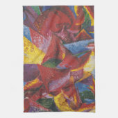 Kunststoffe eines Pferdes - Umberto Boccioni Geschirrtuch (Vertikal)