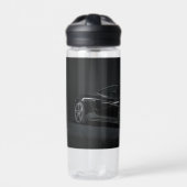 Kunststoffflasche mit schwarzem Mclaren Trinkflasche (Vorderseite)