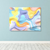 Kunststoffflüssigkeitsformen Leinwanddruck (Insitu (Holzboden))