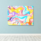 Kunststoffflüssigkeitsformen Leinwanddruck (Insitu (Holzboden))