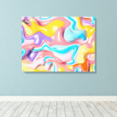 Kunststoffflüssigkeitsformen Leinwanddruck (Insitu (Holzboden))