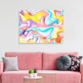 Kunststoffflüssigkeitsformen Leinwanddruck (Insitu (Wohnzimmer))