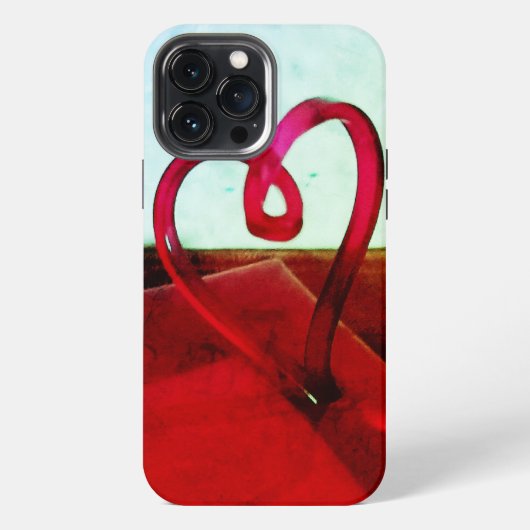 Kunststoffherz iPhone Hülle (Rückseite)
