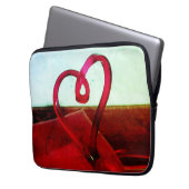 Kunststoffherz Laptopschutzhülle (Vorderseite Links)