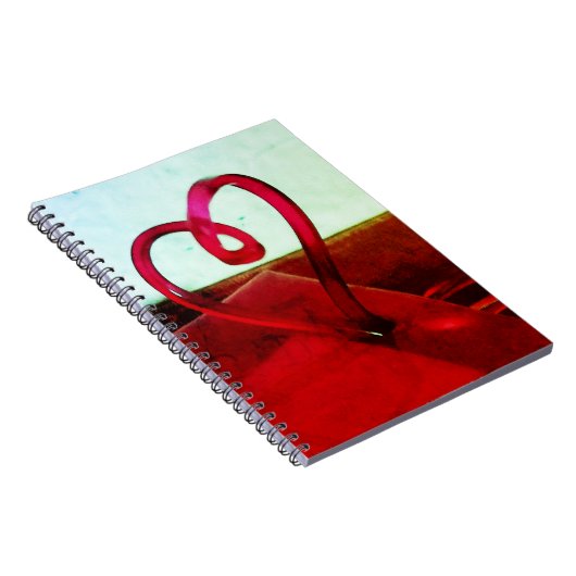 Kunststoffherz Notizblock (Rechte Seite)