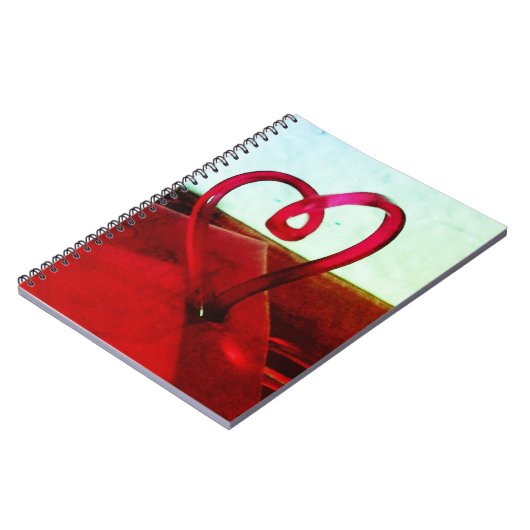 Kunststoffherz Notizblock (Linke Seite)