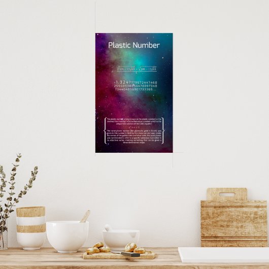 Kunststoffnummer Poster (Küche)