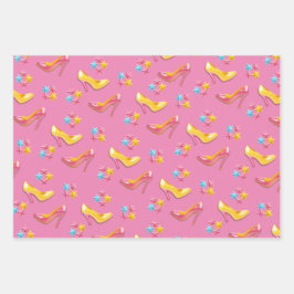 Kunststoffrosa Puppenspielzeug Geschenkpapier Set