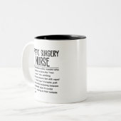 Kunststoffschwester für Operation Zweifarbige Tasse (Vorderseite Links)