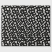 Kunststoffvampirzähne - schwarzes Wrapping Paper Geschenkpapier (Flach)